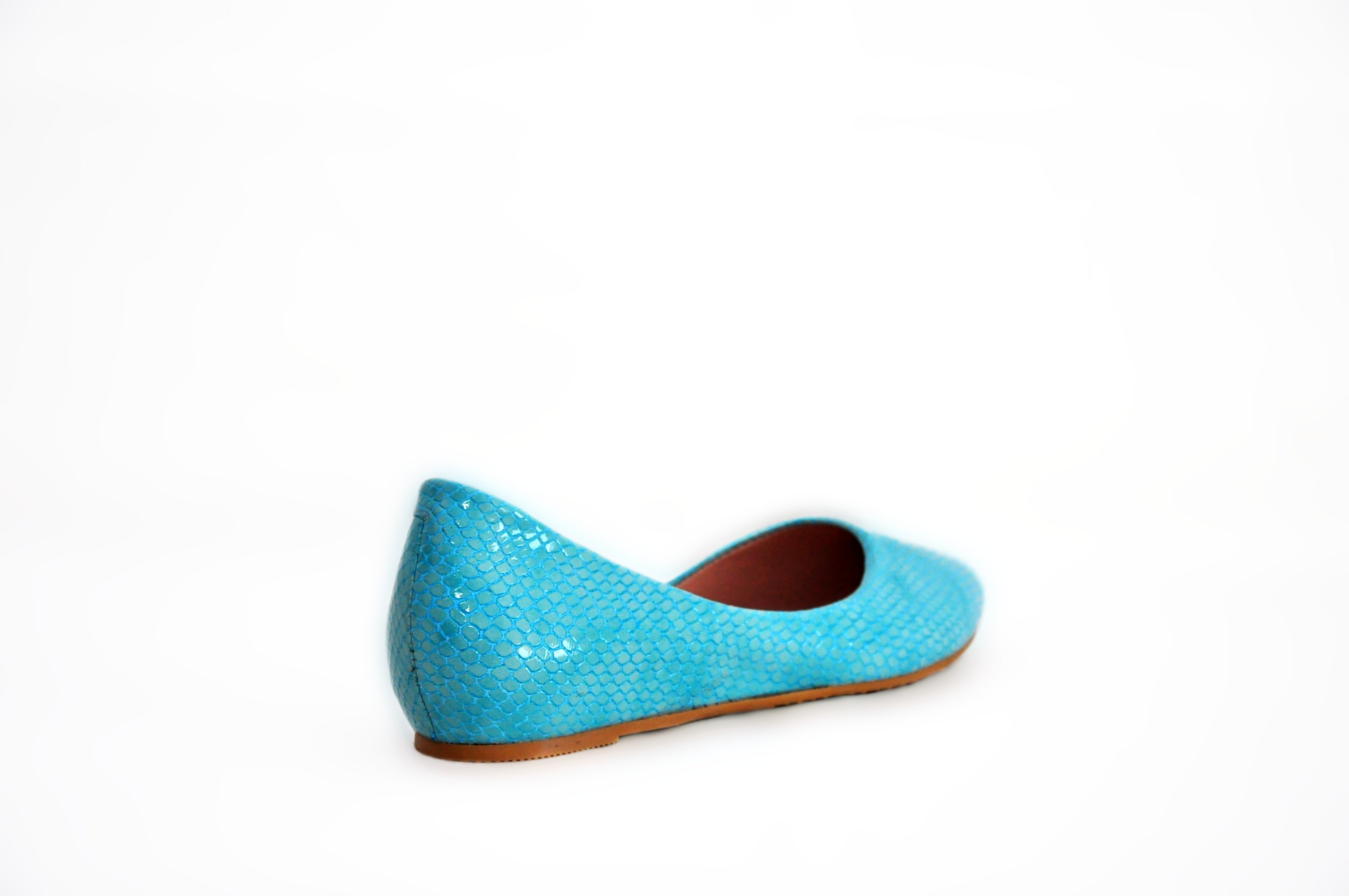 Turquoise Pointed Toe Flats