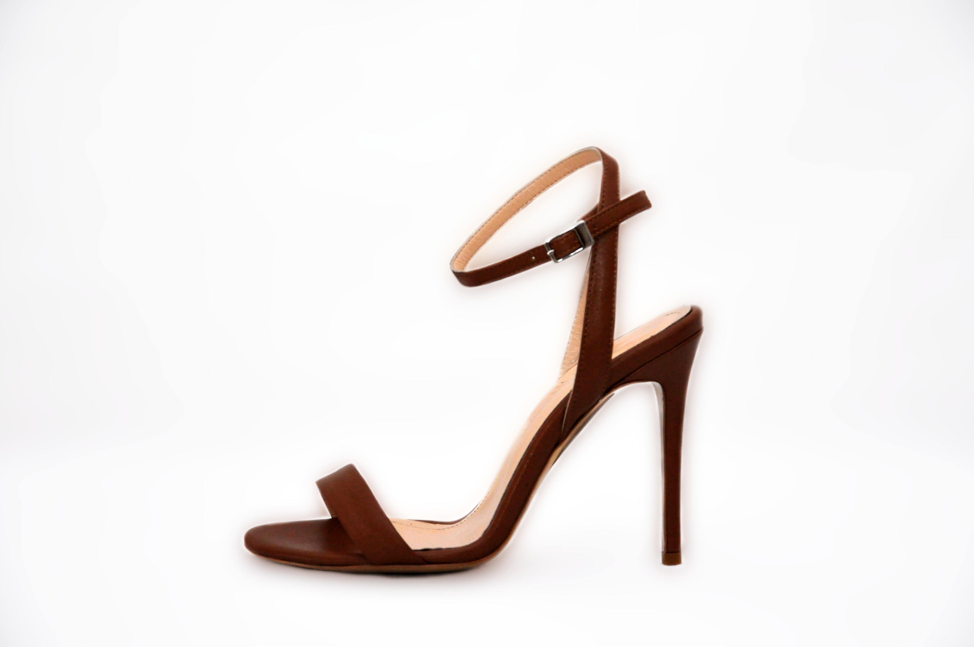 Brown Ankle Strap Heel