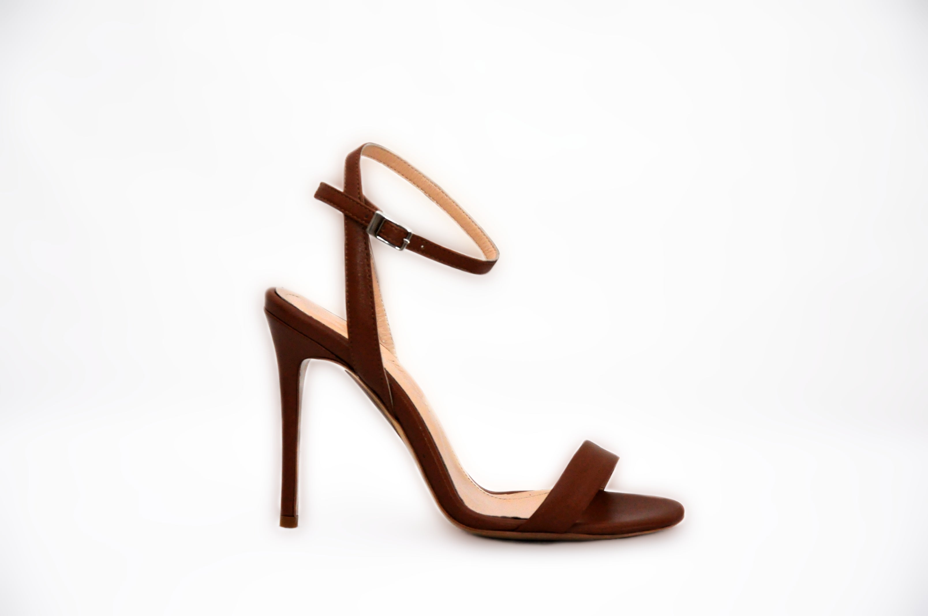 Brown Ankle Strap Heel