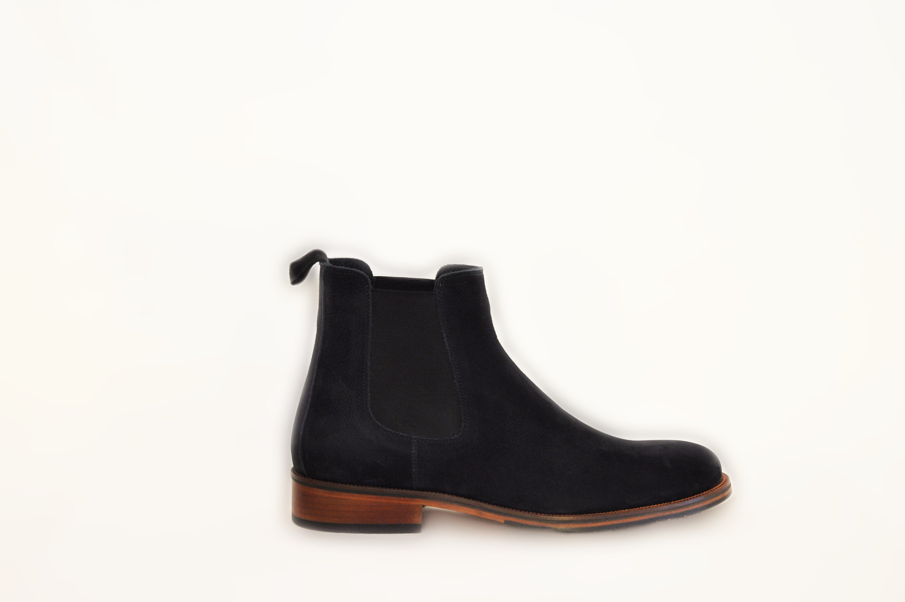 Black Suede Chelsea Boots