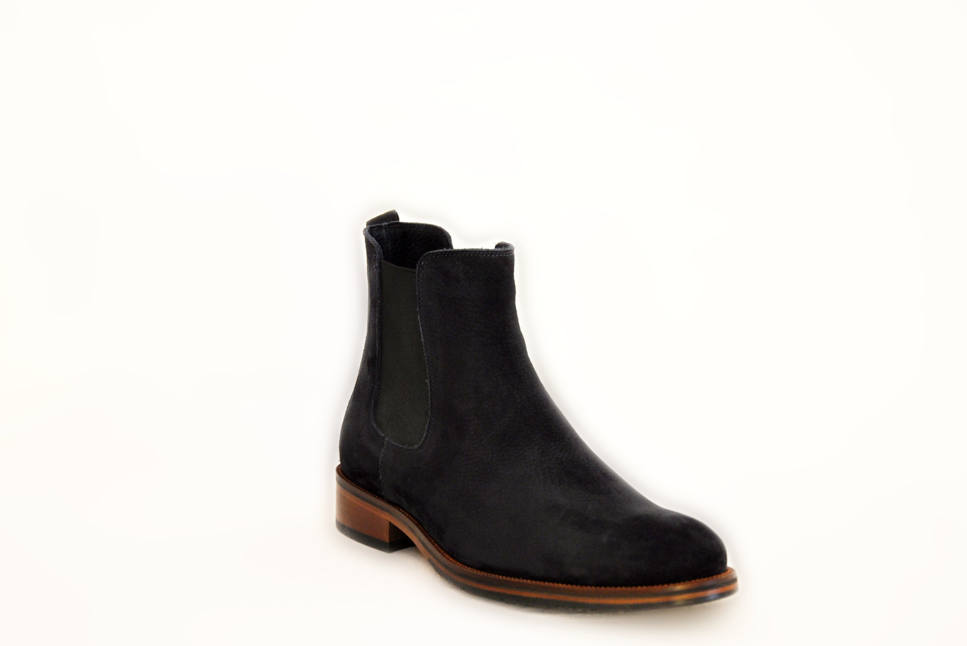 Black Suede Chelsea Boots