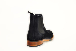 Black Suede Chelsea Boots