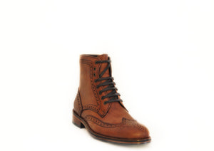 Brown Leather Man Boots