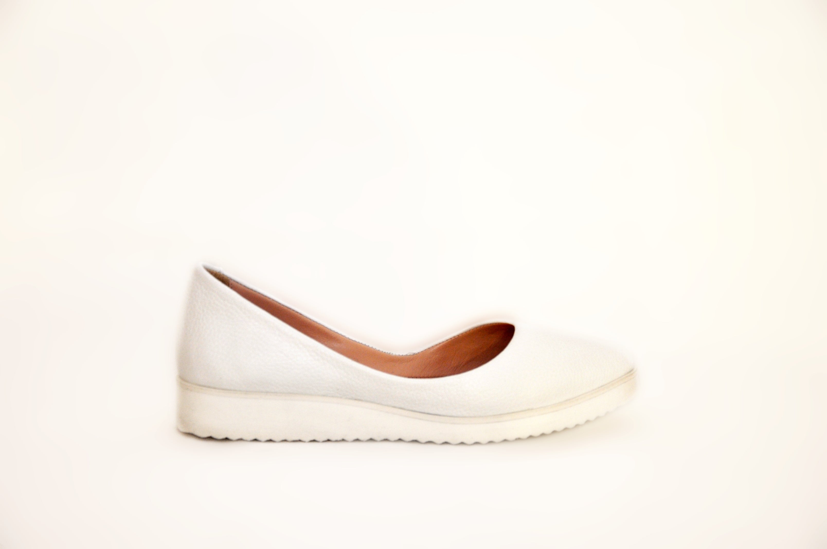 White Wedge Loafer