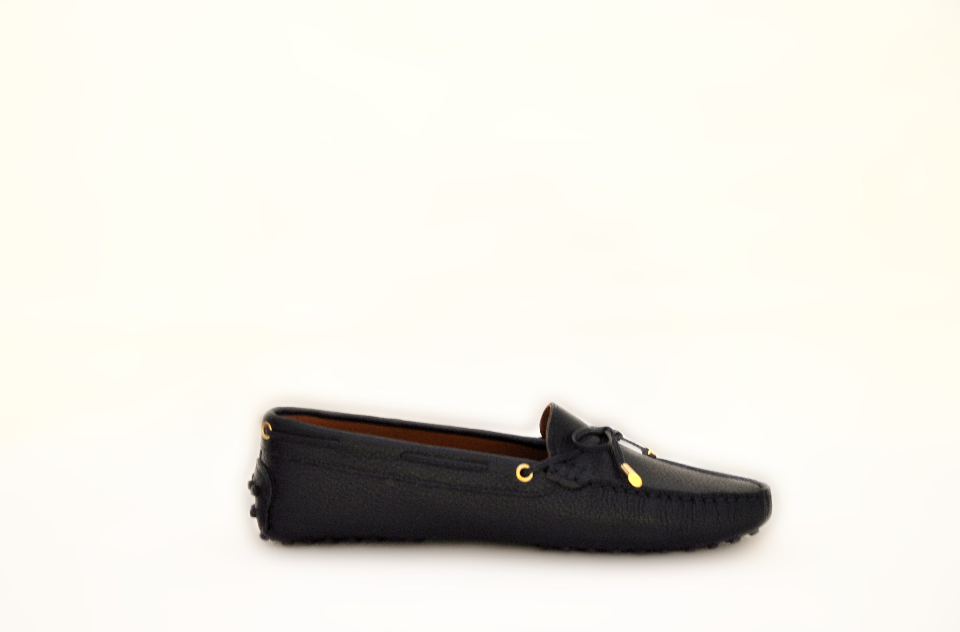 Black Leather Driving Moccasin