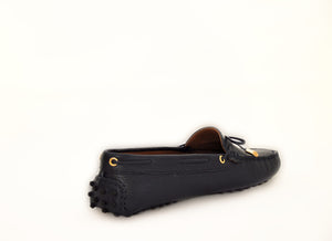 Black Leather Driving Moccasin