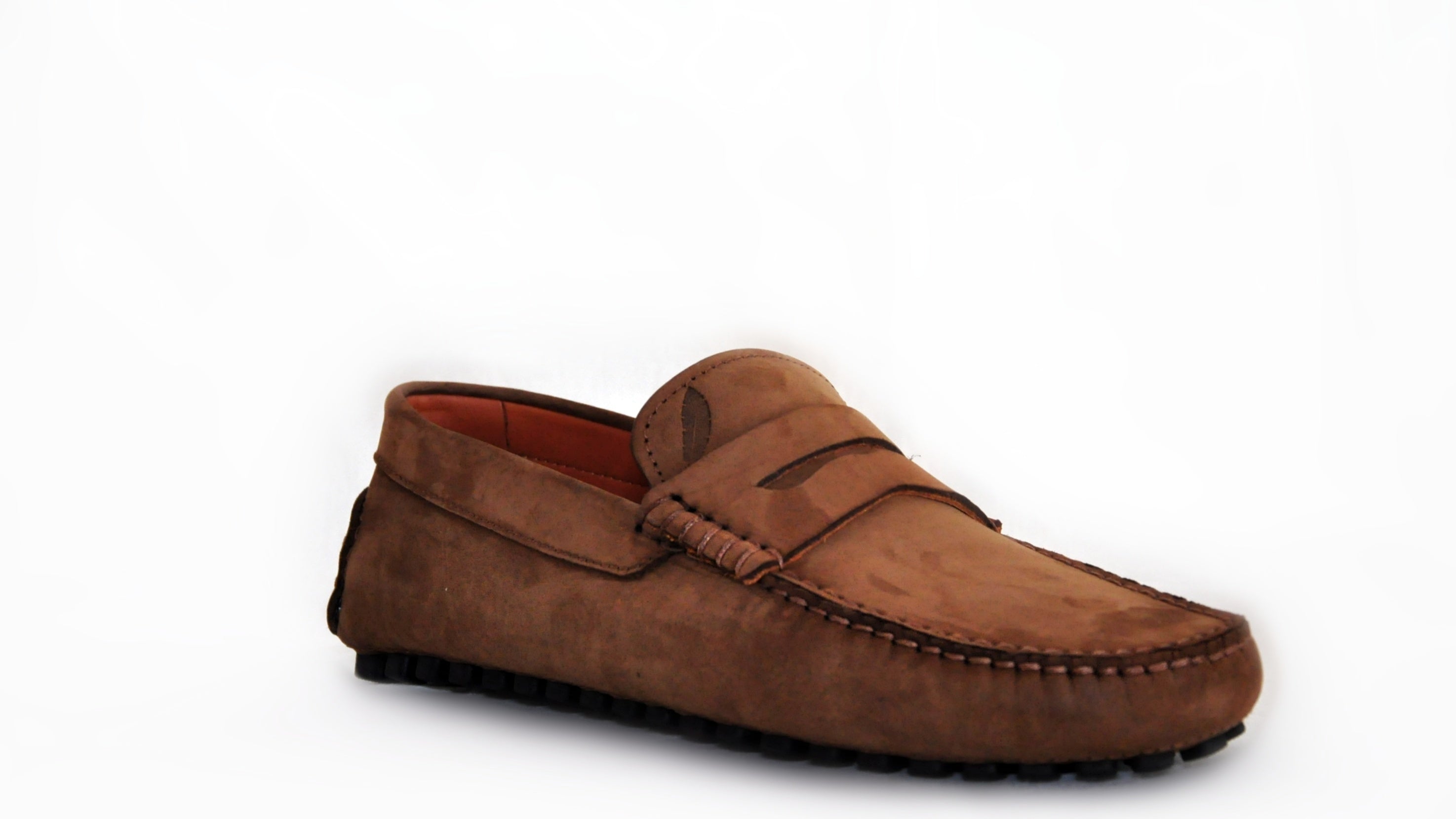 Brown Suede Man Penny Loafer