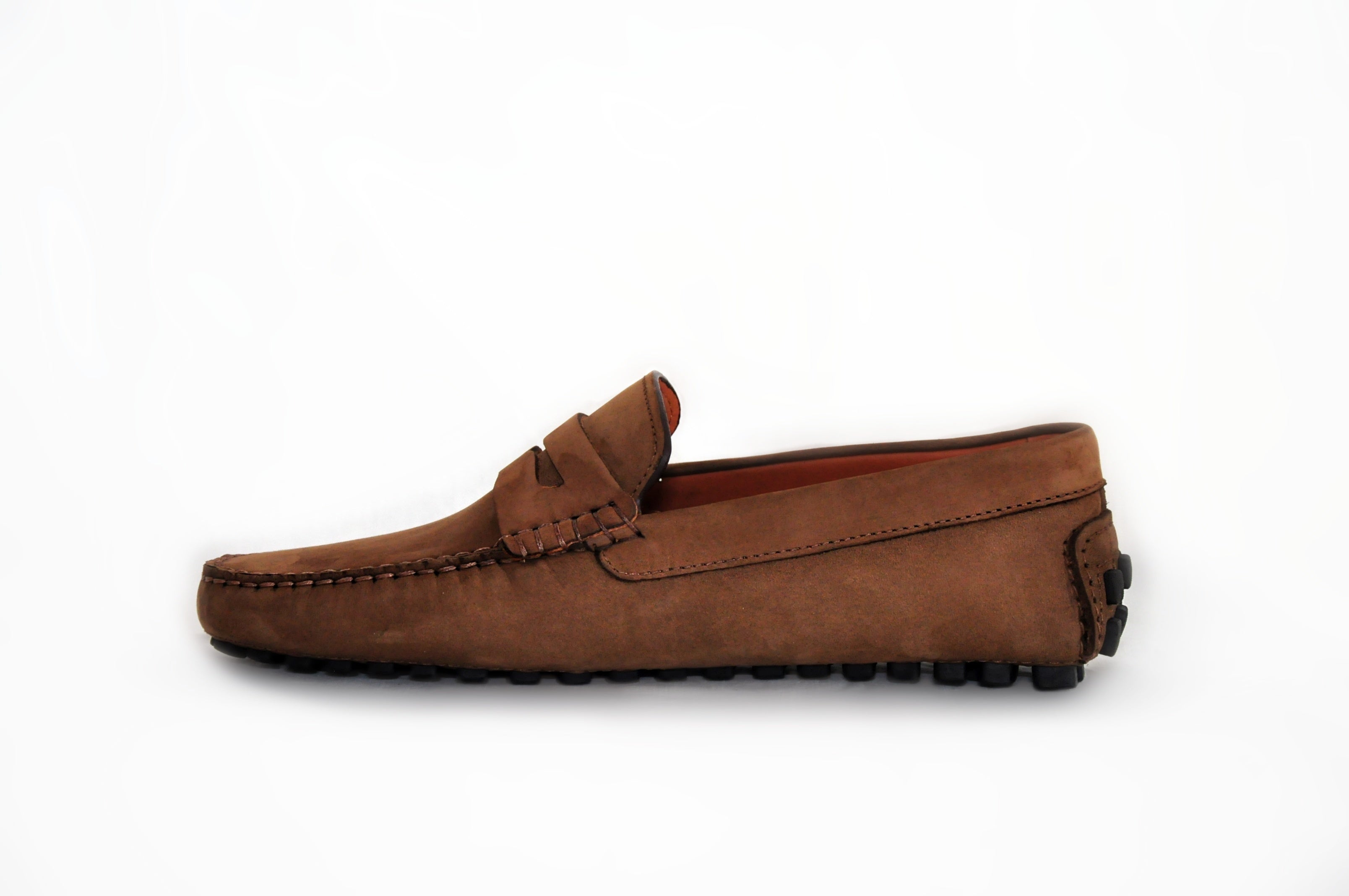 Brown Suede Man Penny Loafer