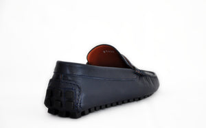 Navy Leather Man Penny Loafer