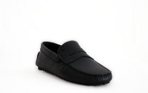 Black Leather Man Penny Loafer