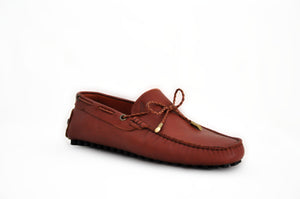 Brown Leather Man Driving Moccasin