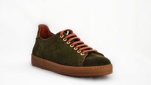 Green Suede Man Sneakers