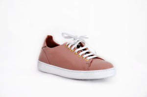 Pink Leather Sneaker