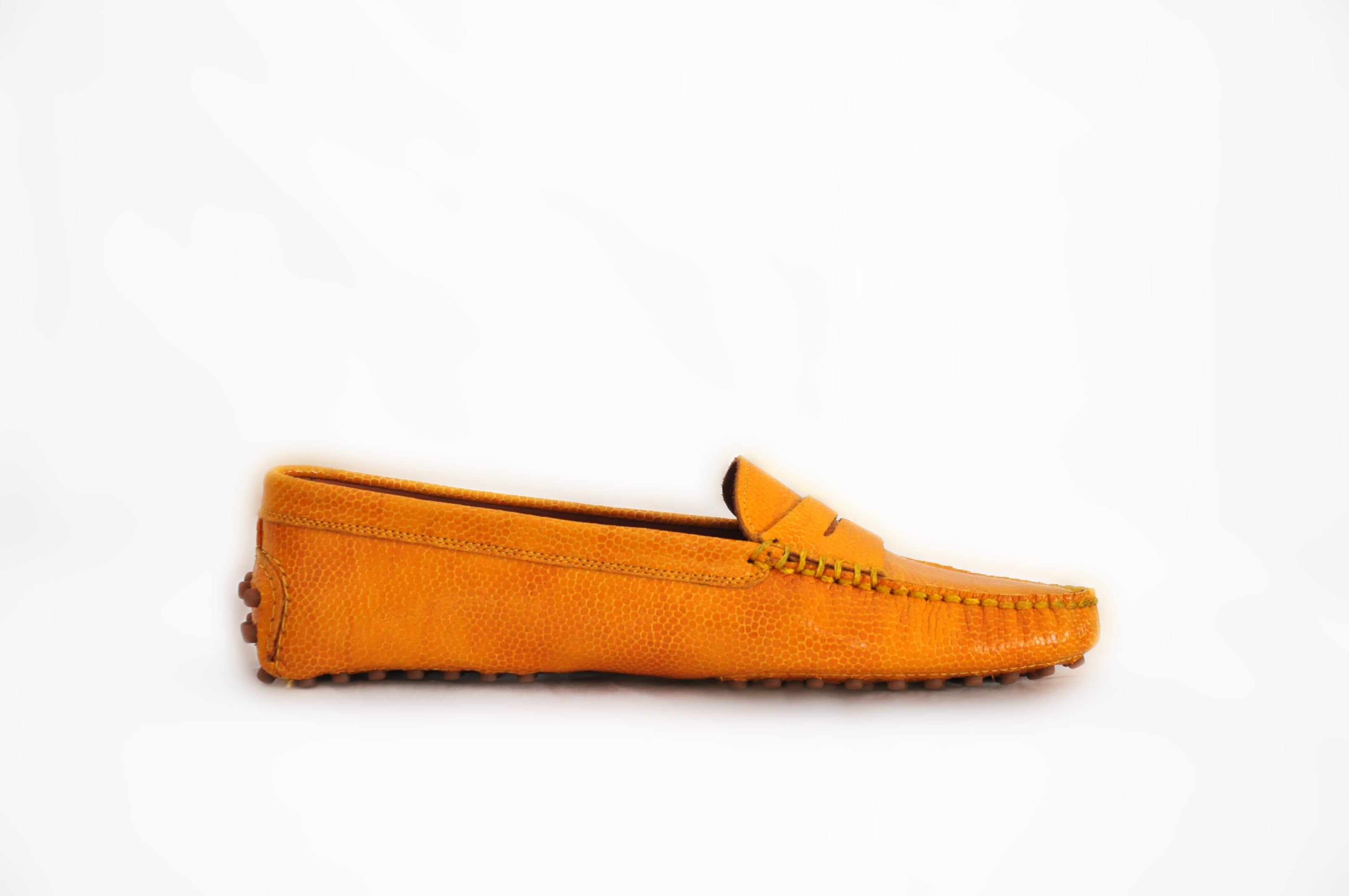 Mandarin Leather Penny Loafers