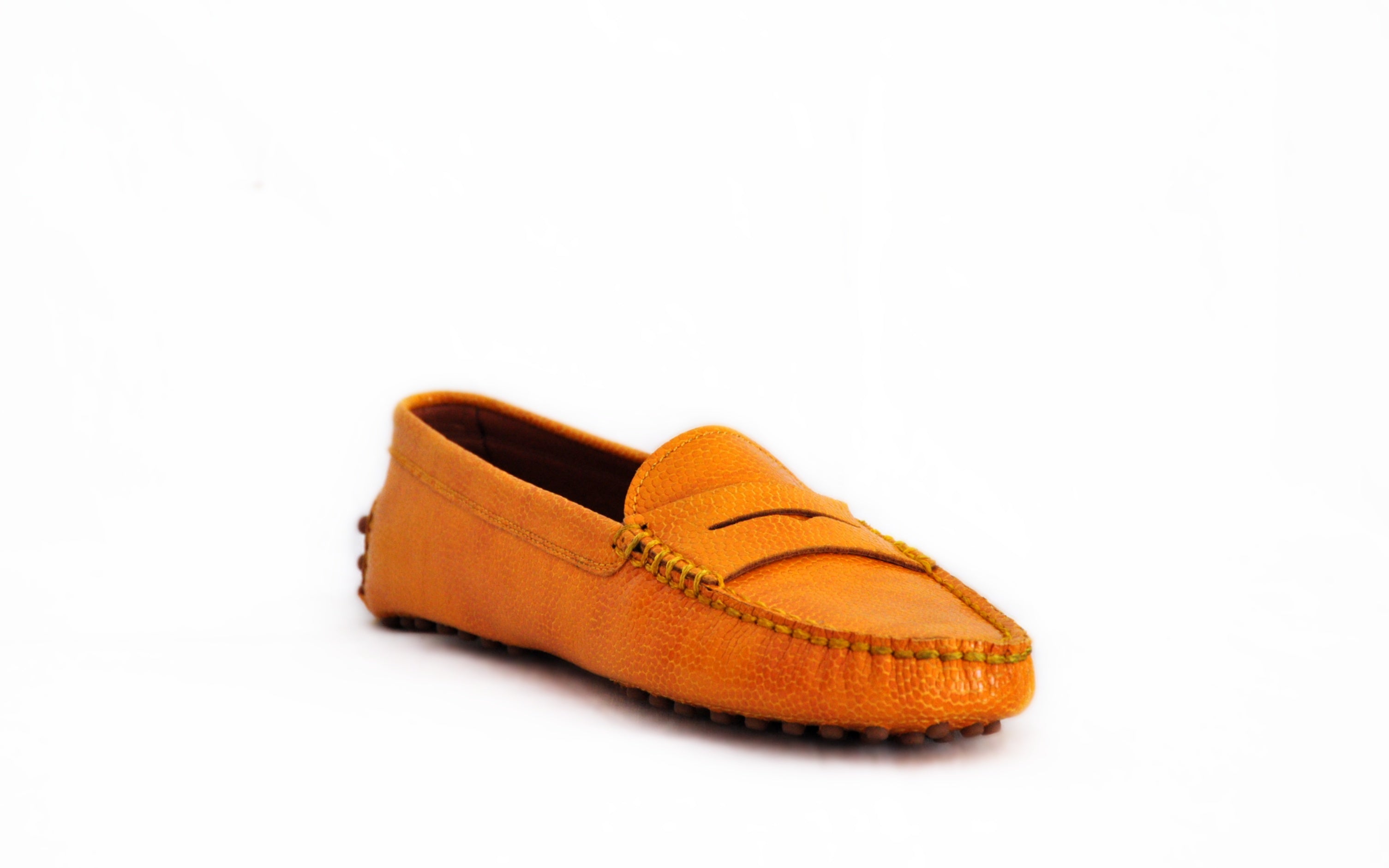 Mandarin Leather Penny Loafers