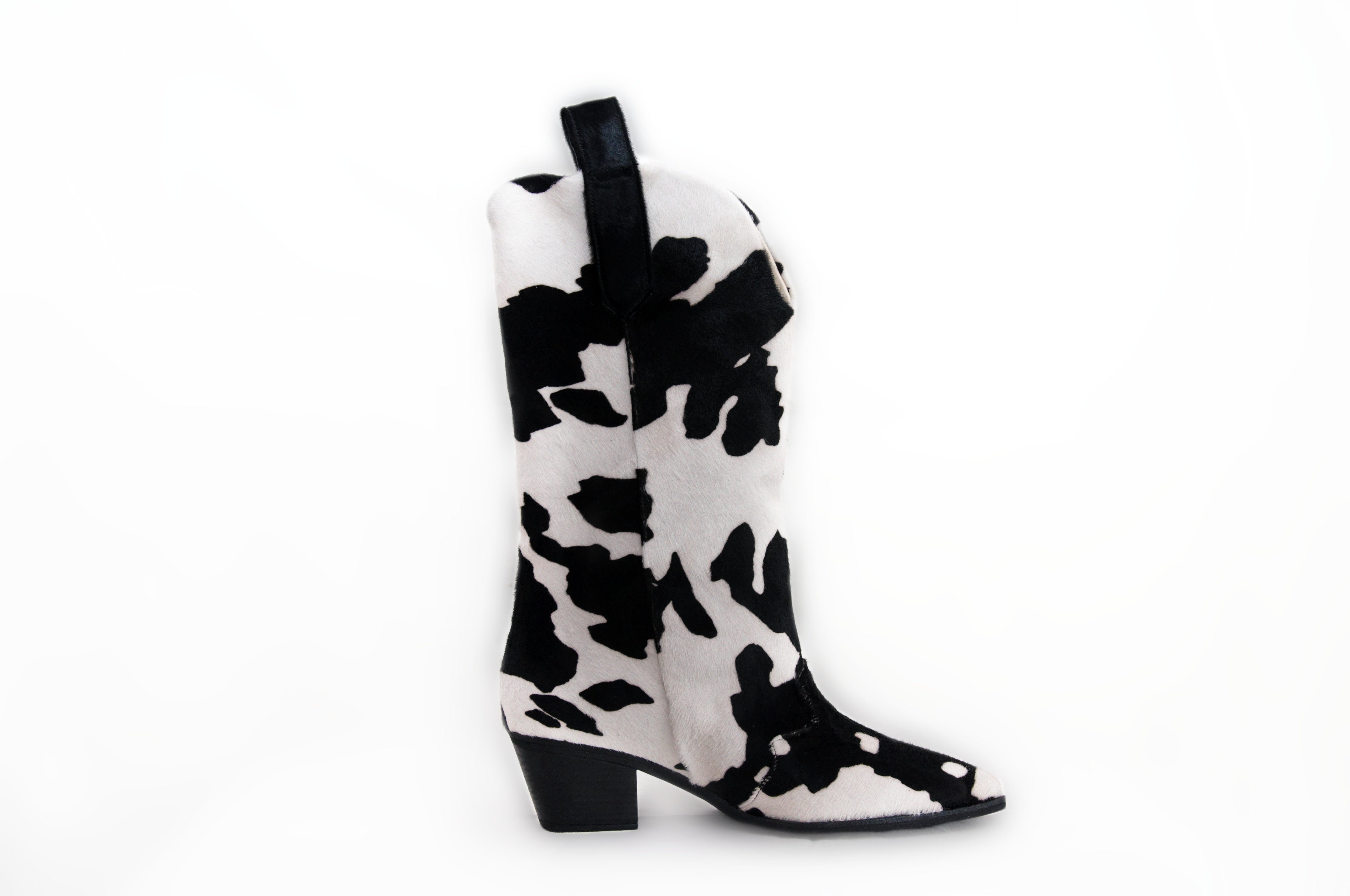 Cow Print Calf Hair Cowboy Boots