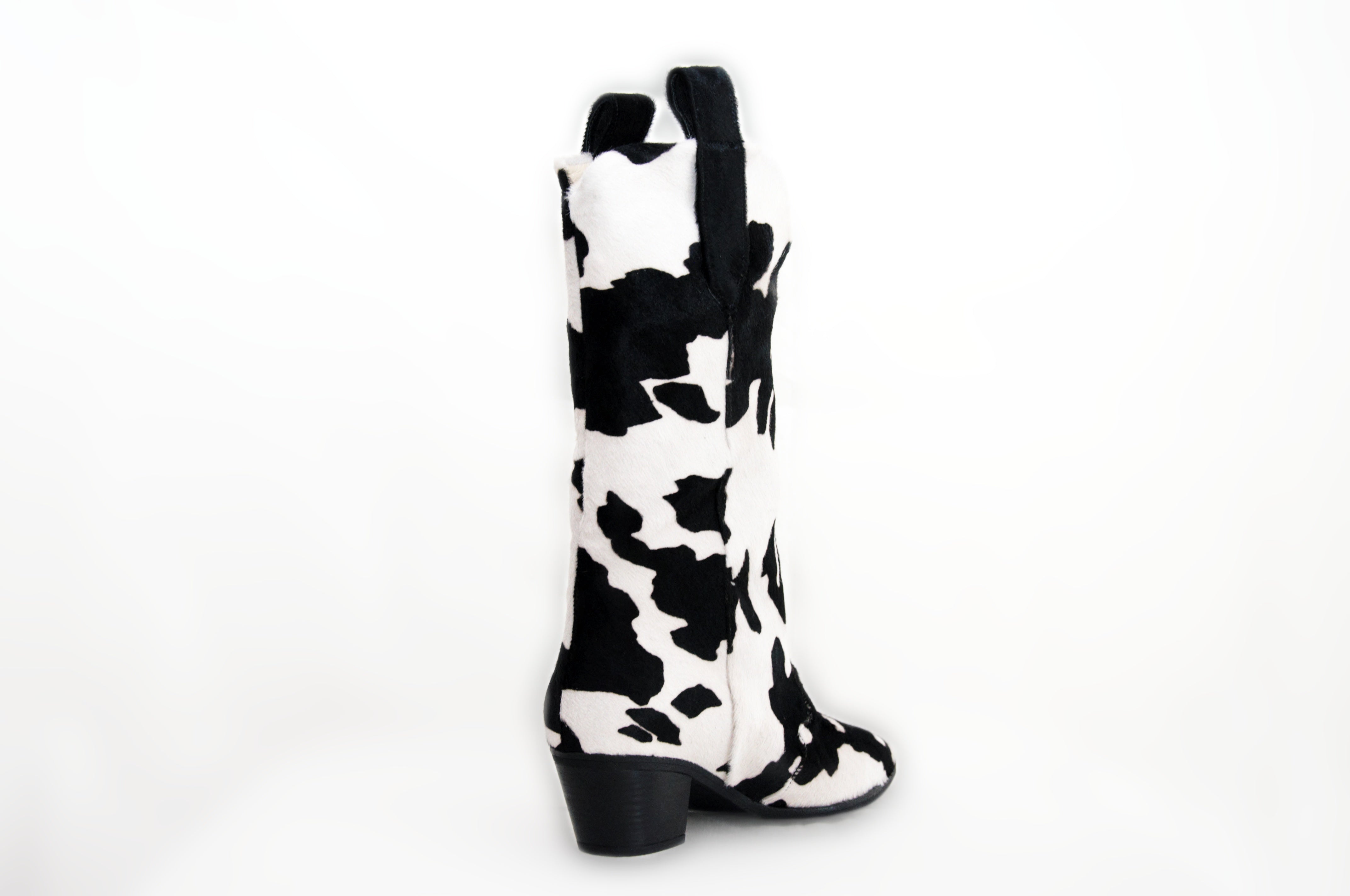 Cow Print Calf Hair Cowboy Boots